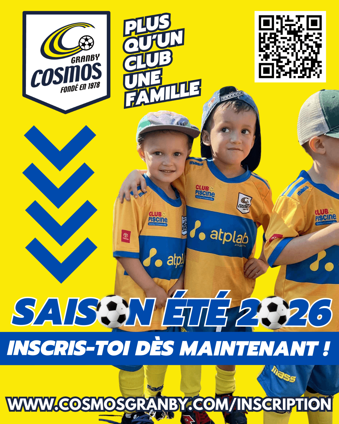 Votre enfant n'est toujours pas inscrit? Faites vite! - Cosmos - Club de soccer