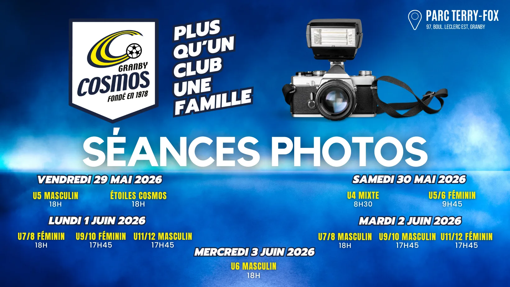 SÉANCES PHOTOS 2026