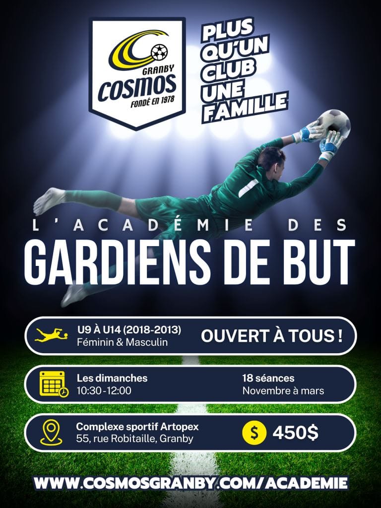 L&rsquo;ACADÉMIE DES GARDIENS DE BUT – OUVERT À TOUS !