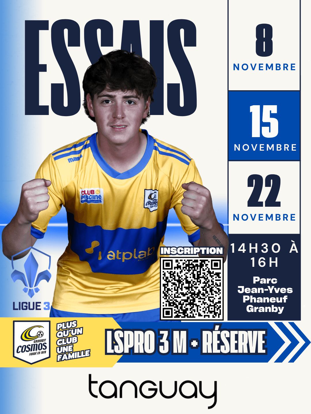 ESSAIS LSPRO 3 MASCULIN + RÉSERVE